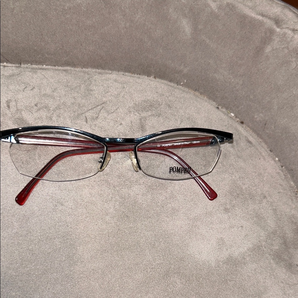 Pompeii Red and Black Eyeglasses